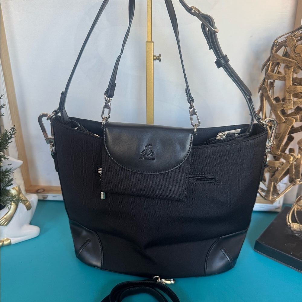 Joy Mangano Classic Black  Bag - Picture 9 of 11